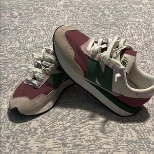 New Balance Maroon and Forest Green Sneakers